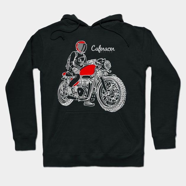 Caferacer Custom (Dark Color) Hoodie by quilimo